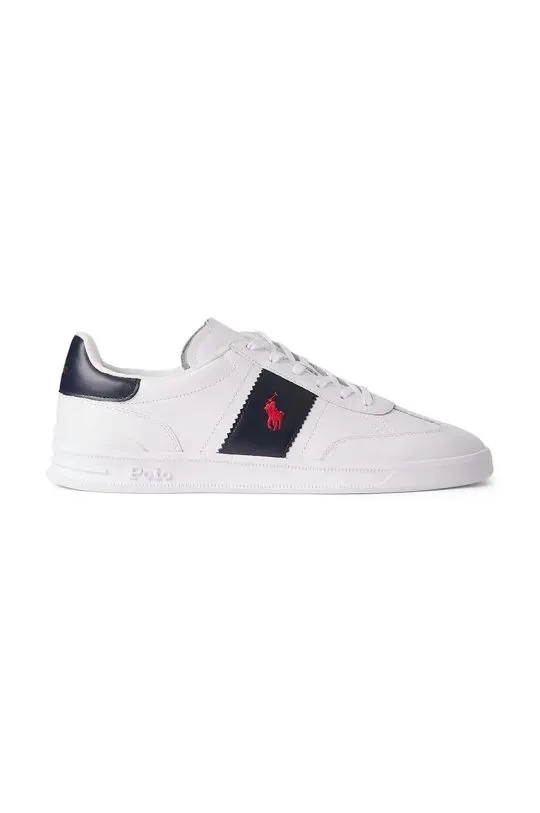 Polo Ralph Lauren leather sneakers Hrt Aera white color 809954593001.100