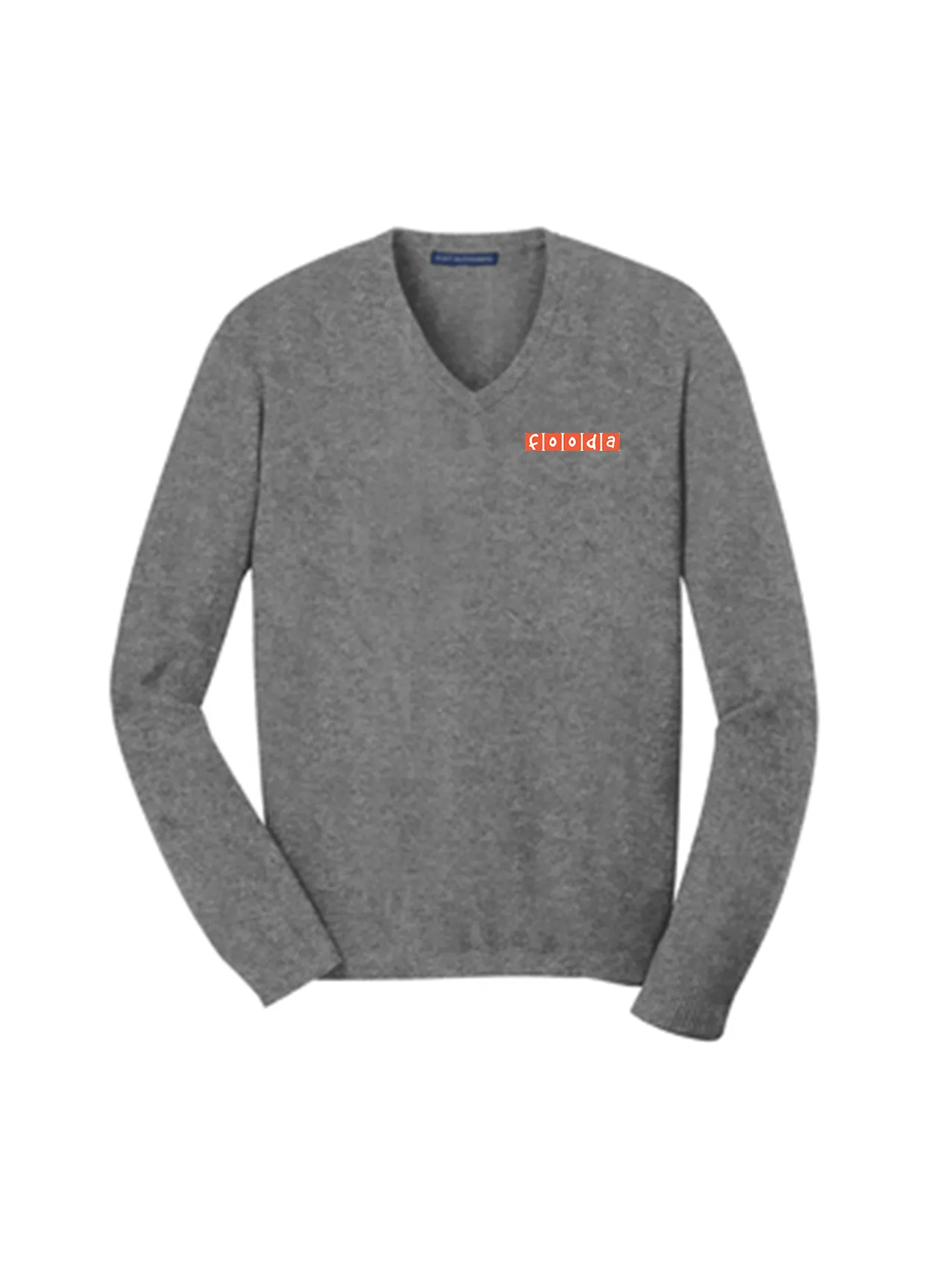 Port Authority V-Neck Sweater, Heather Grey [Fooda Manager]