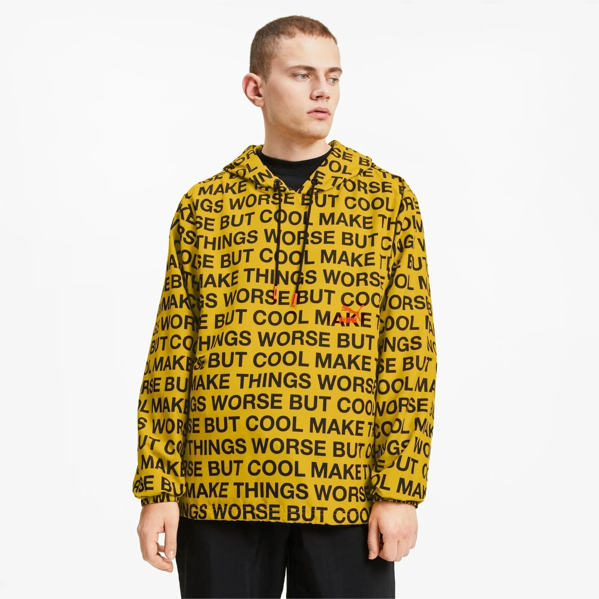 Puma x RANDOMEVENT Windbreaker All Over Print Yellow Men 596660-02