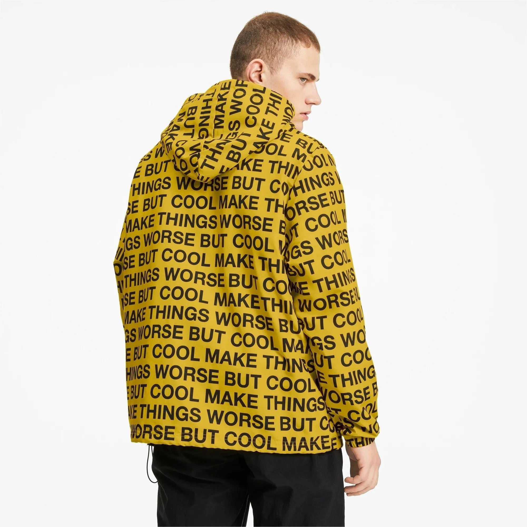 Puma x RANDOMEVENT Windbreaker All Over Print Yellow Men 596660-02