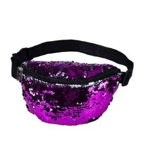 Purple Sparkly Waist Bag