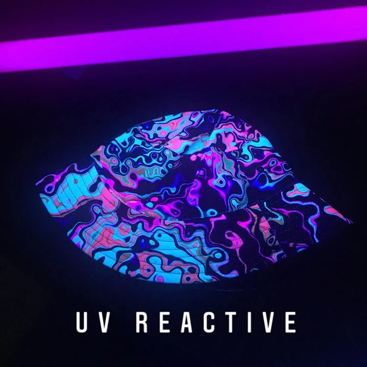 Radioactive spill bucket hat | UV blacklight reactive