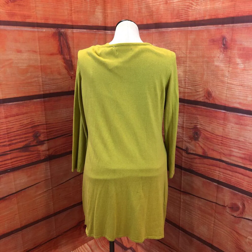 RANDOLPH DUKE SPIRITED GREEN KNIT 2 PC SWEATER SET SIZE LARGE TCC