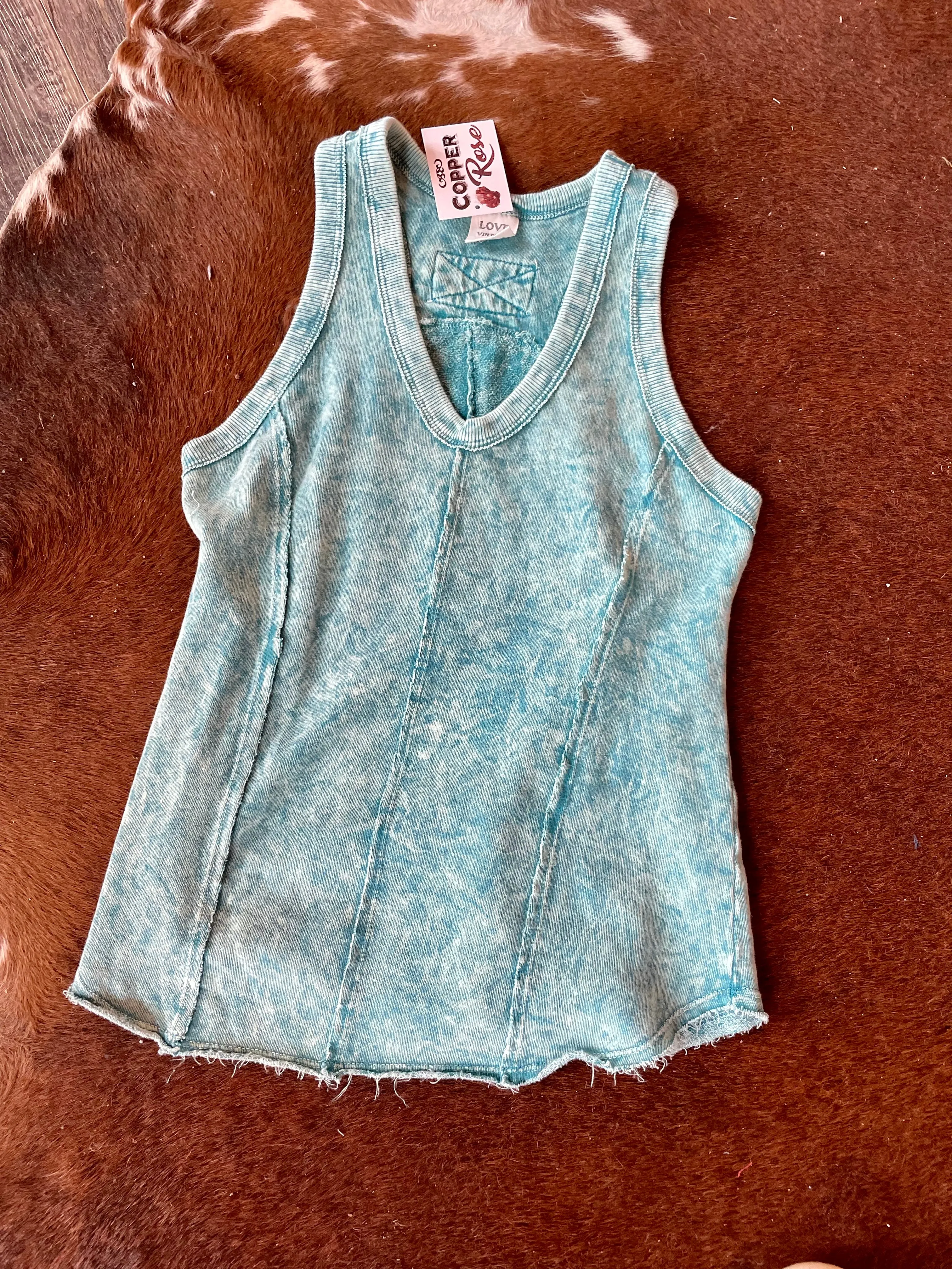 Retro Washed Sleeveless Shirt