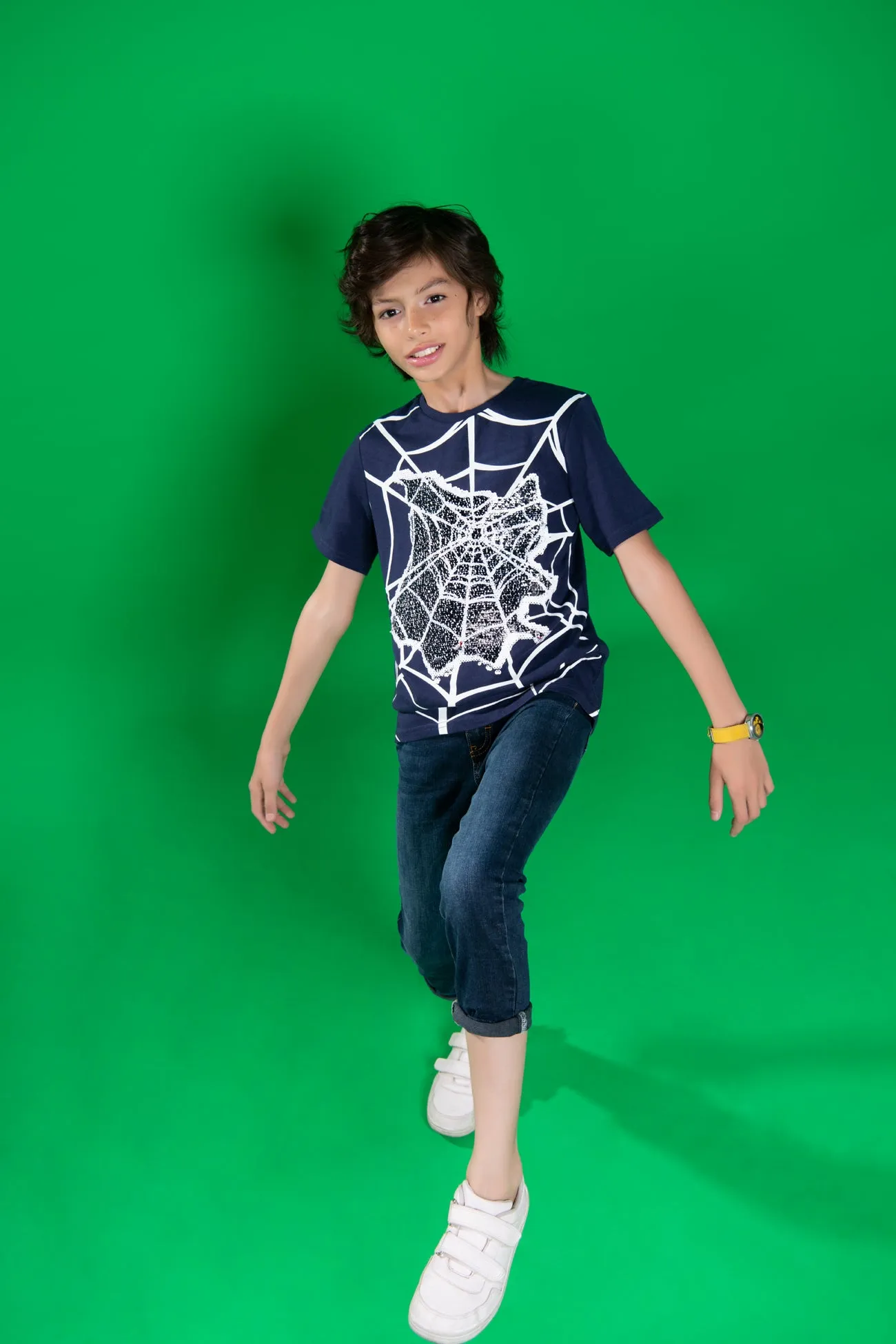 Reversible Spiderman T-Shirt with Flip-Sequin Design