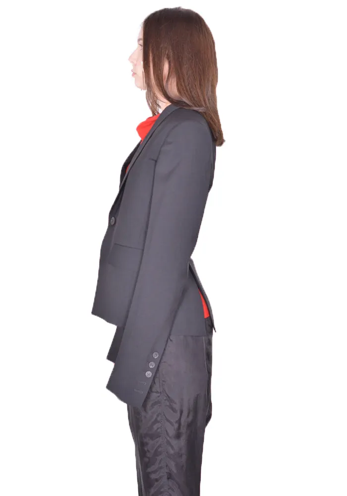 RICK OWENS WOMEN RP01D2764 WL 60CM SOFT BLAZER BLACK