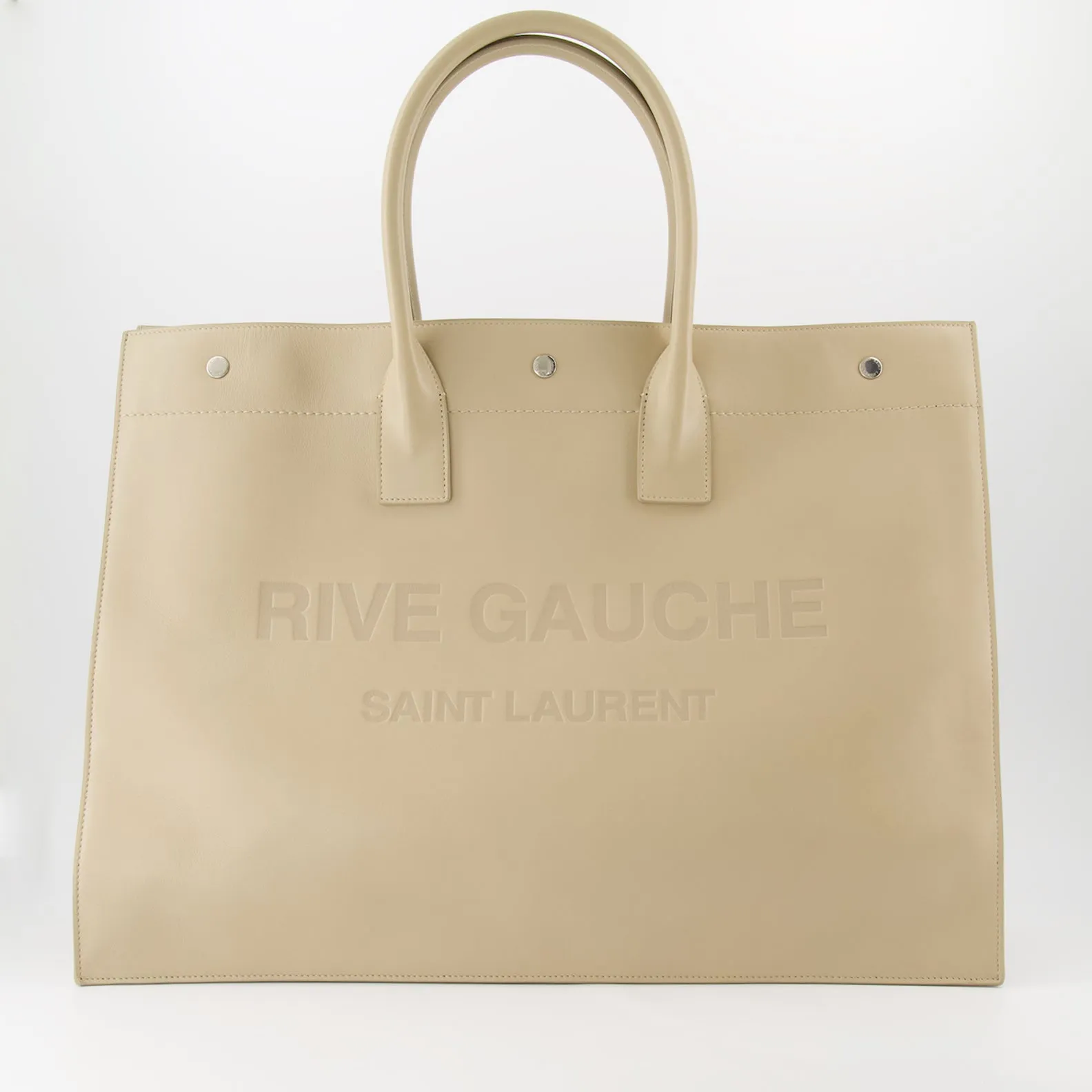 Rive Gauche Leather Tote Bag