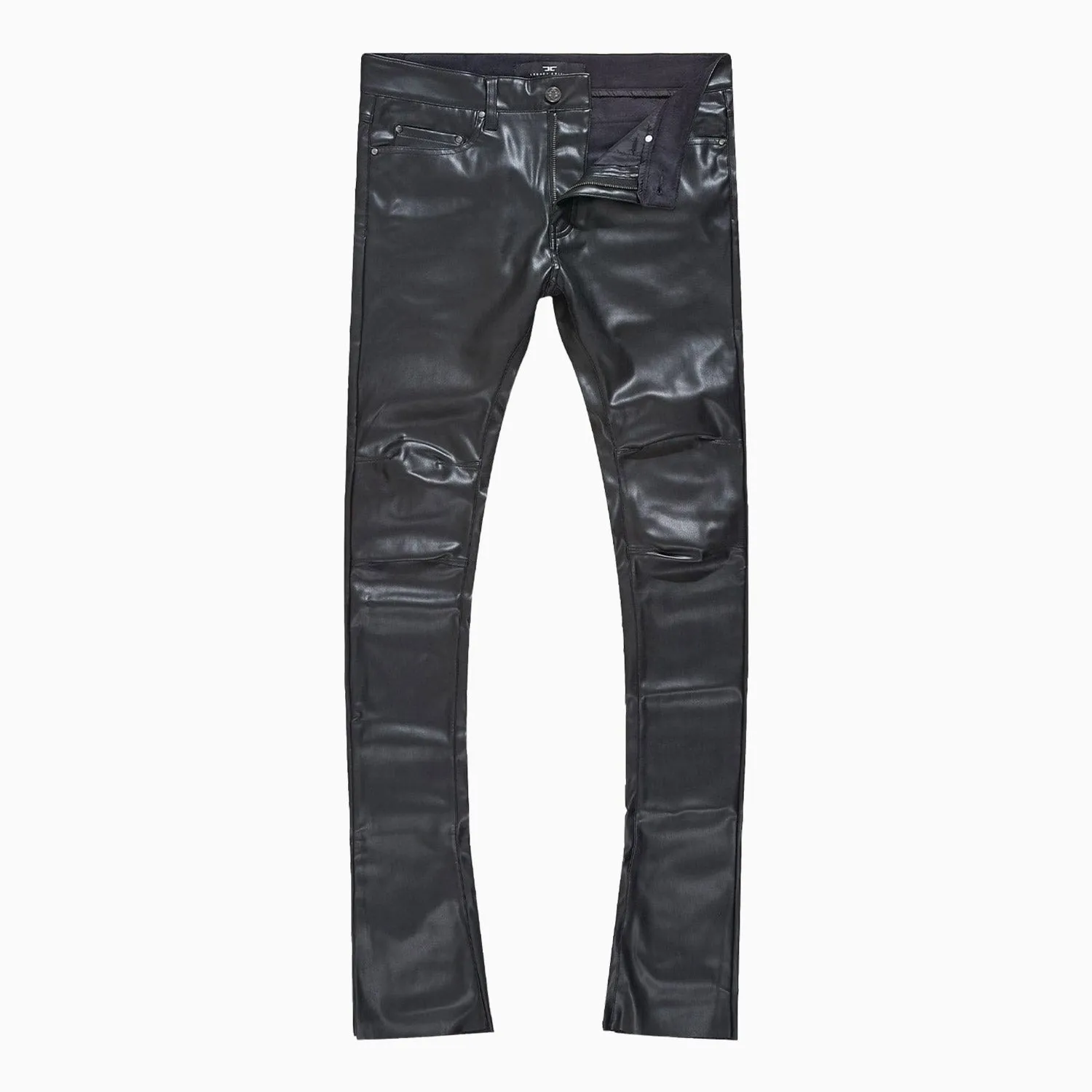 Ross Stacked Thriller Leather pant for men