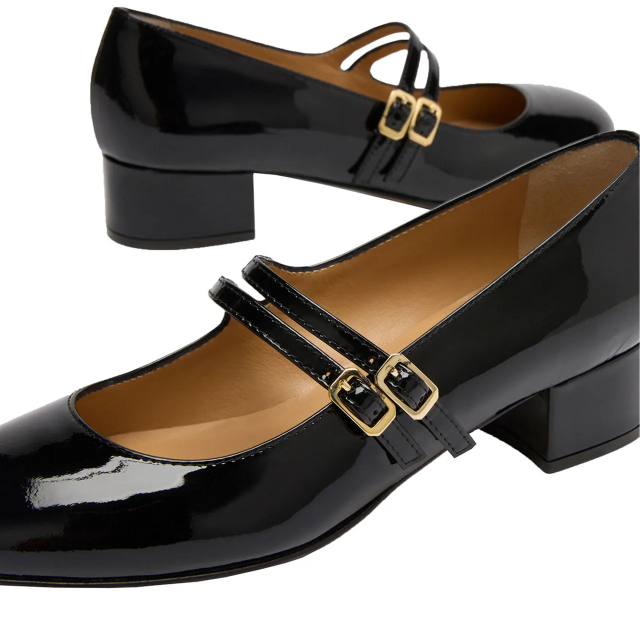 RUSSELL & BROMLEY Prima Mary Jane Ballet Flats - Black