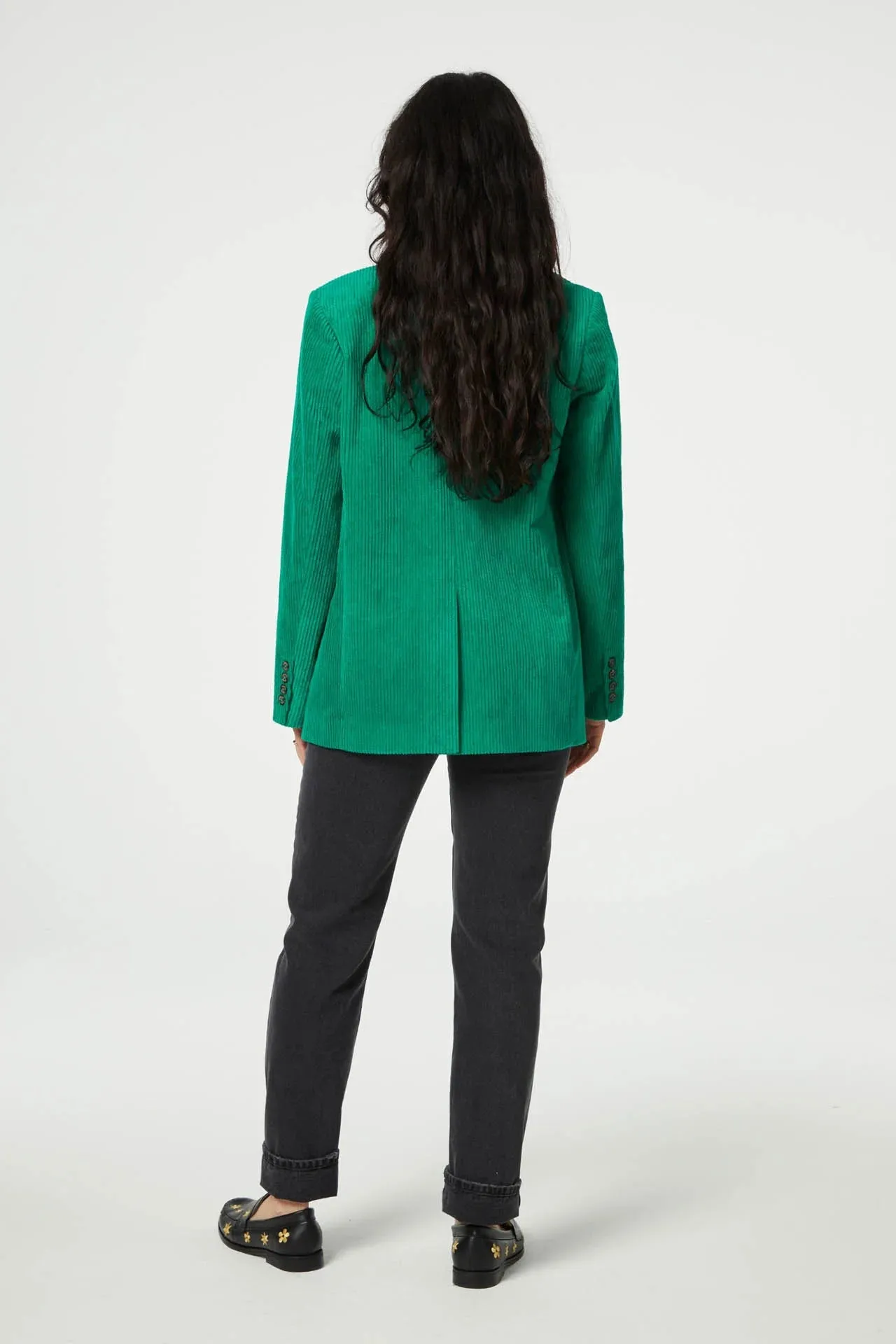 Sacs of Ashbourne   Fabienne Chapot Leonard Cord Blazer-Feeling Green