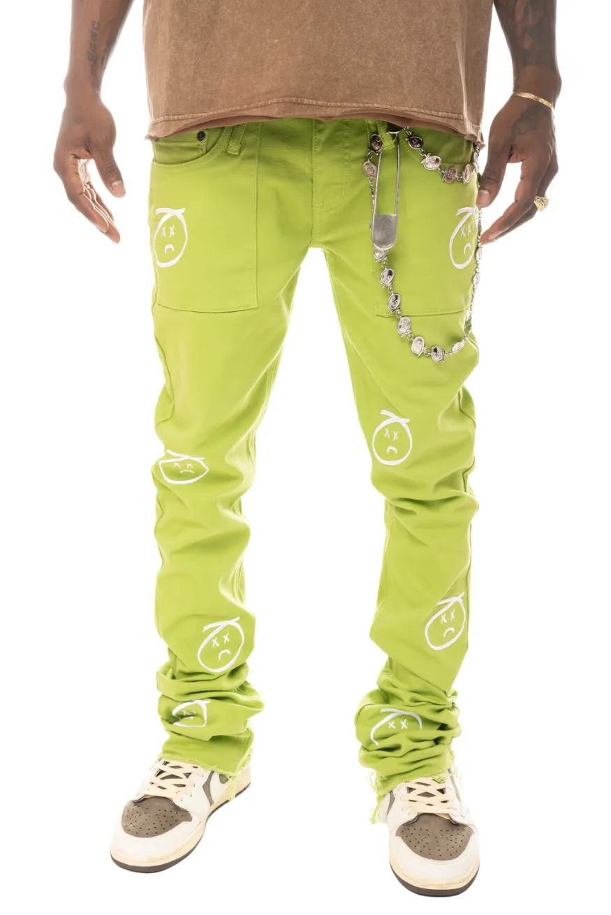 Sadboy Slimetime Stacked Denim