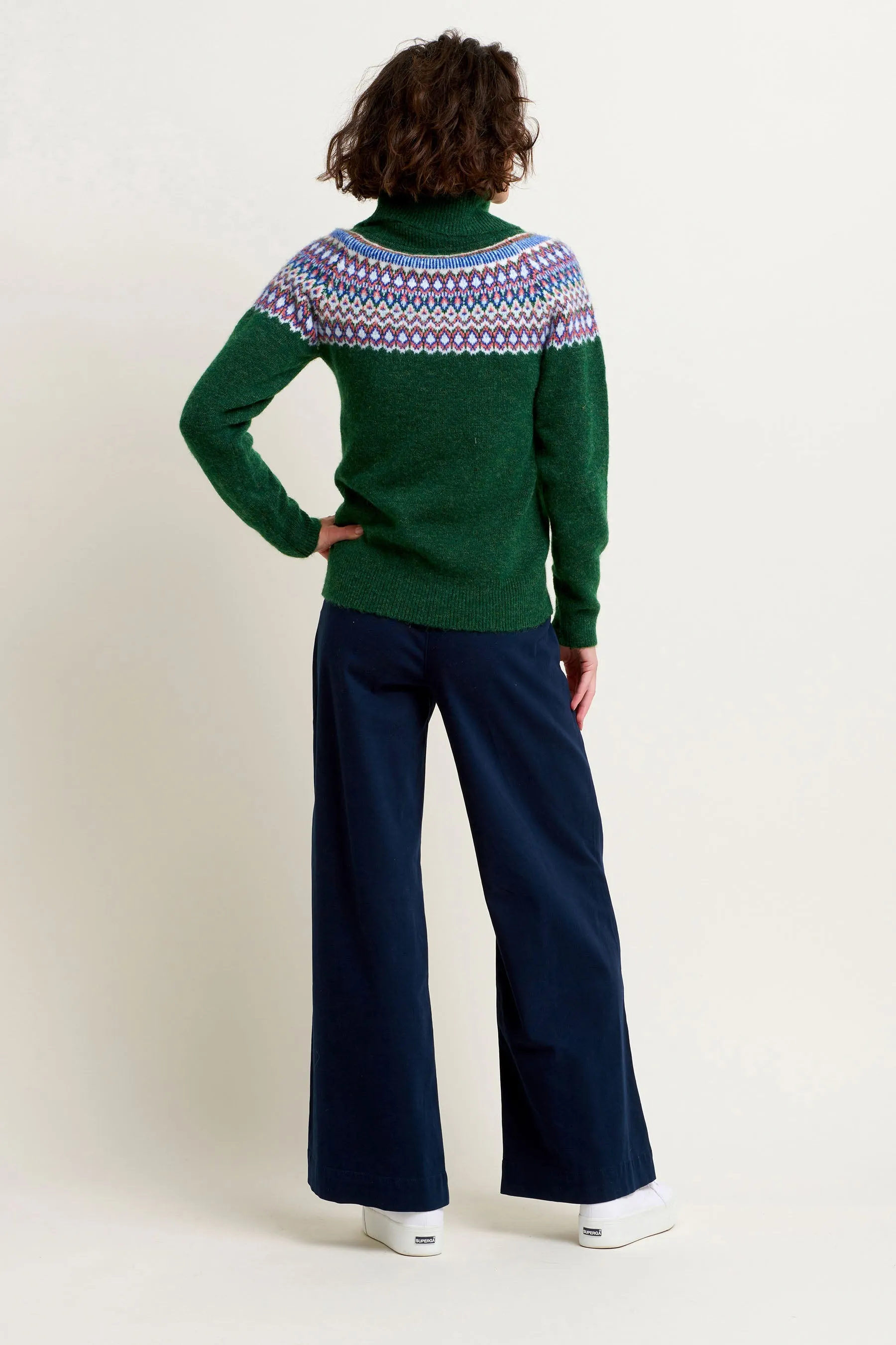 Scandi Roll Neck Sweater.