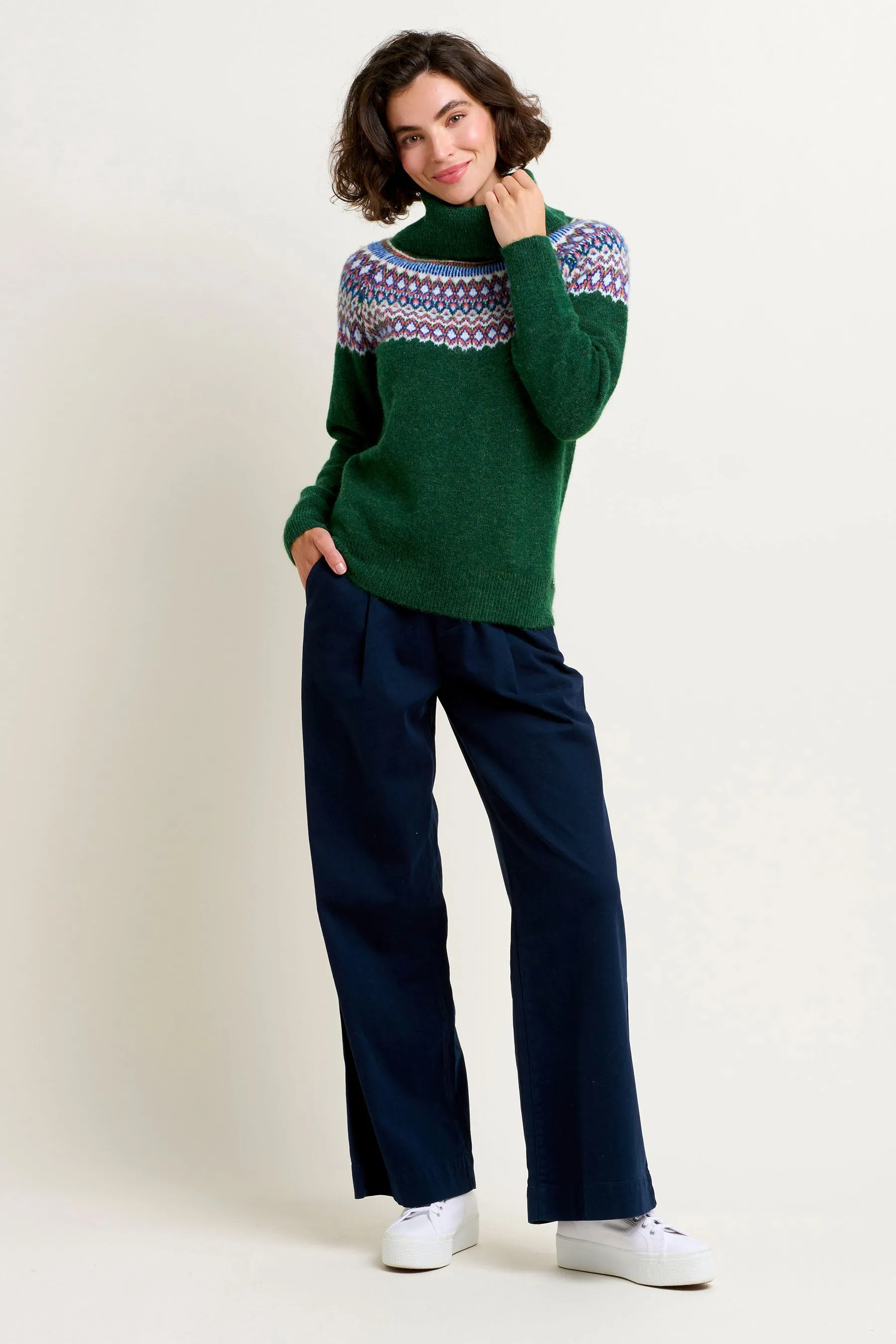 Scandi Roll Neck Sweater.