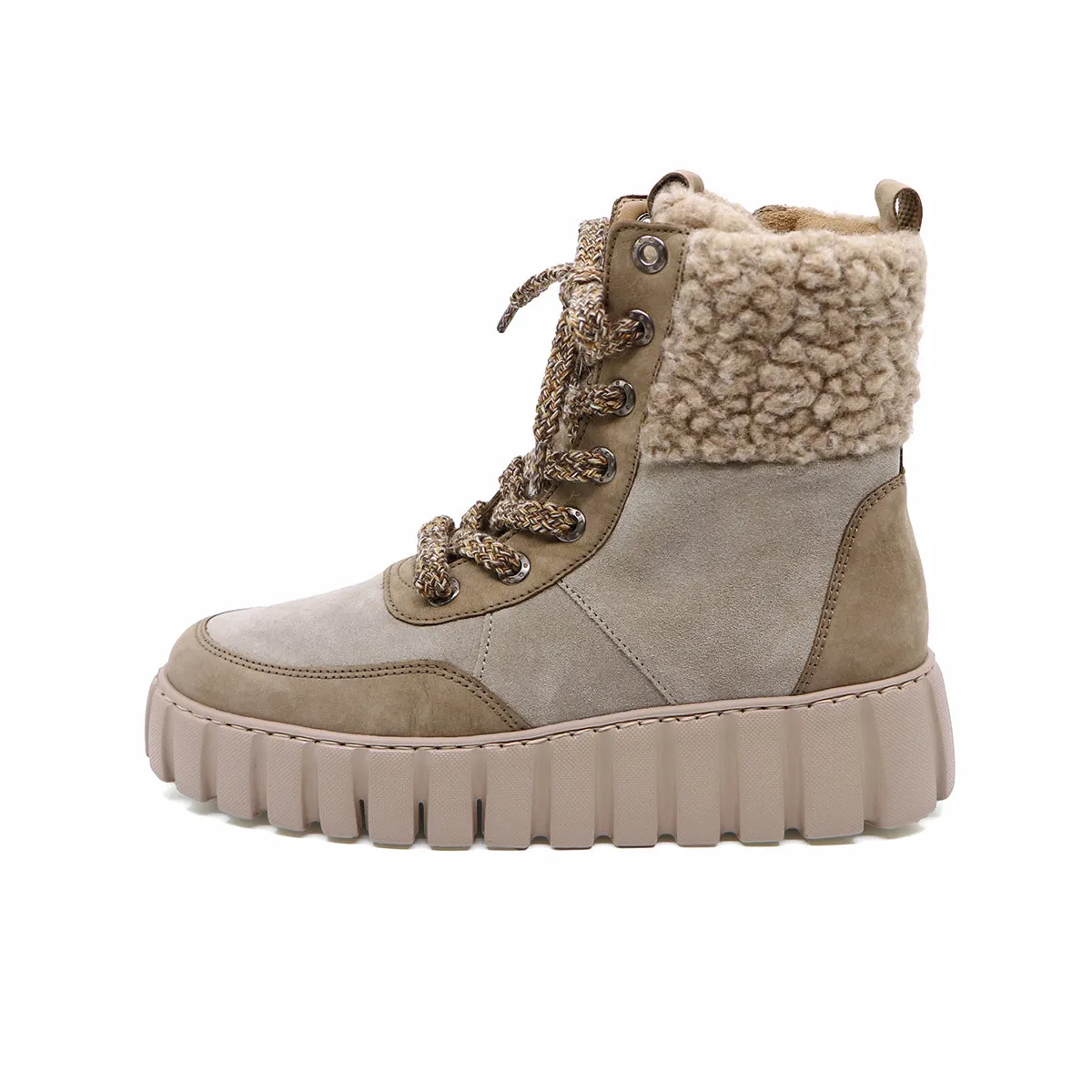 Schnee Dark Beige Ultra Light Platform Boots