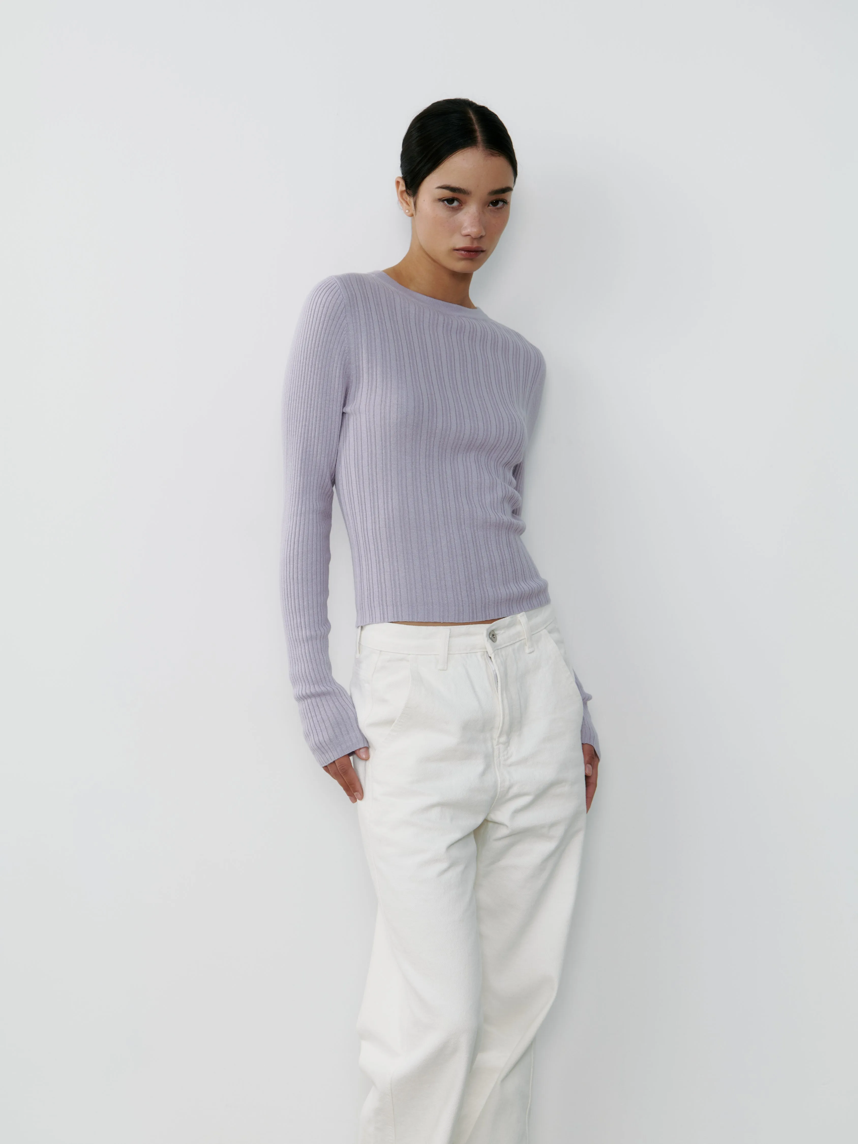 silk boatneck top - Helios