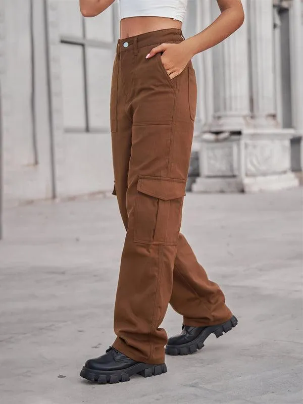 Solid Twill Women's Cargo Pants