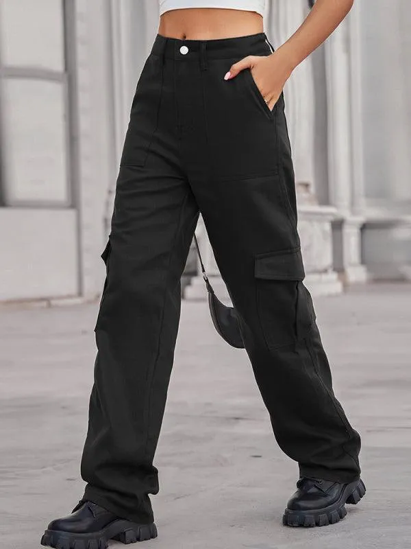 Solid Twill Women's Cargo Pants