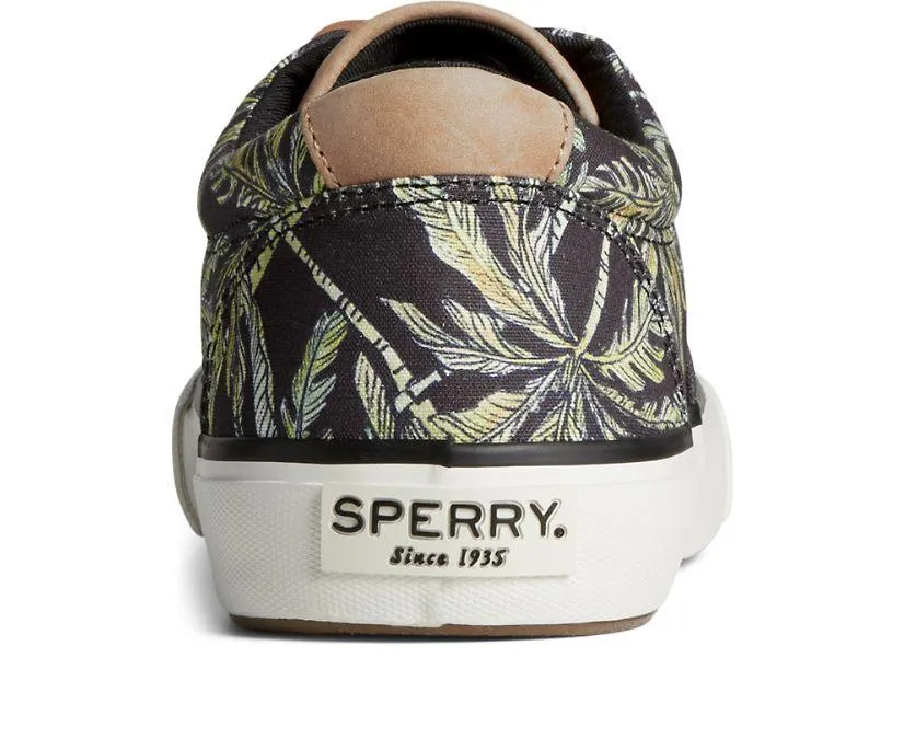 Sperry Men's Palm Black Striper II CVO SeaCycled Sneaker