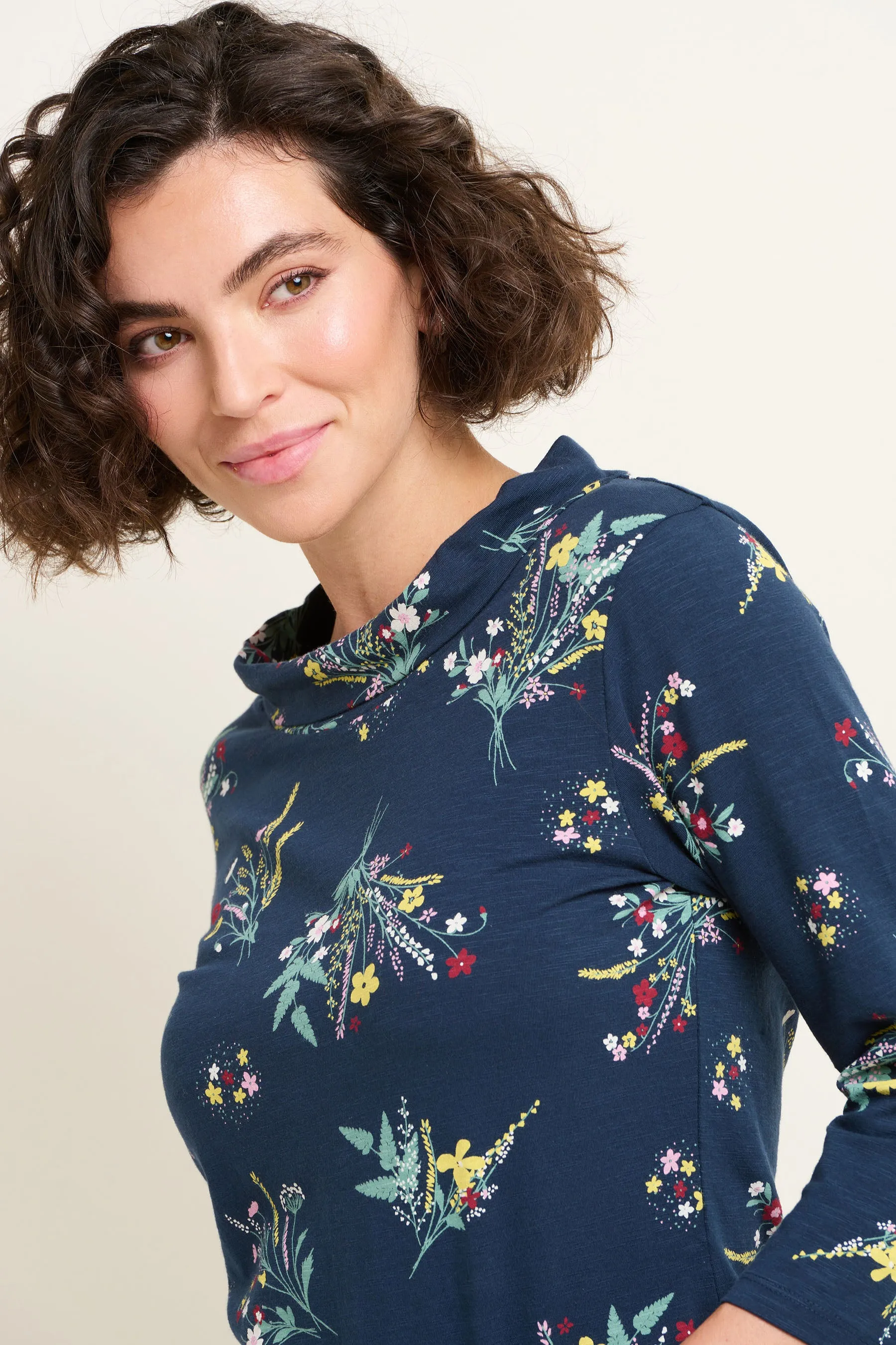 Spring Floral 3/4 Sleeve T-Shirt