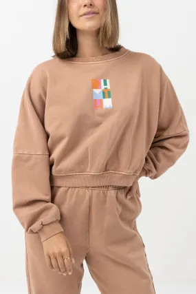 Stacked Fleece Caramel -  Top choice for cozy and stylish slouchy fit.