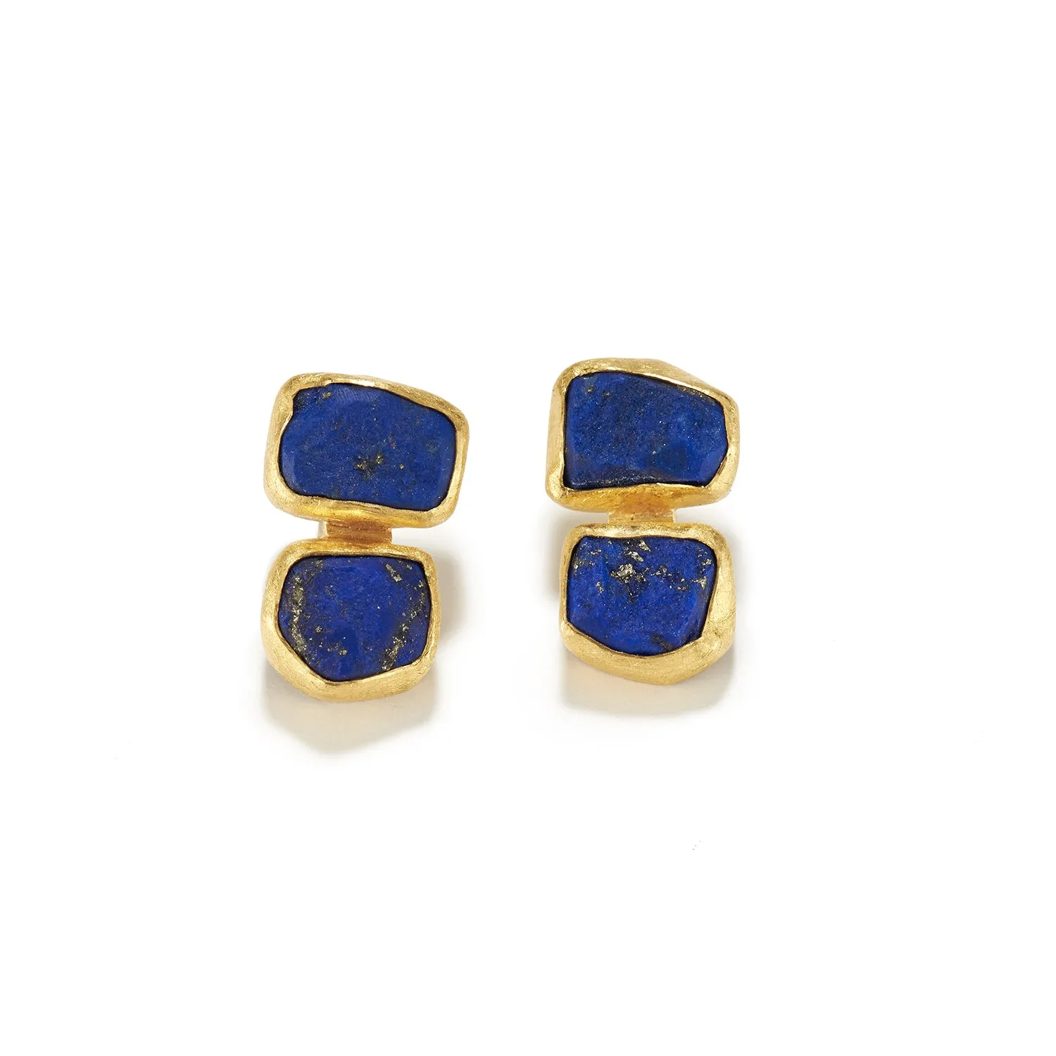 Stacked Lapis Earrings