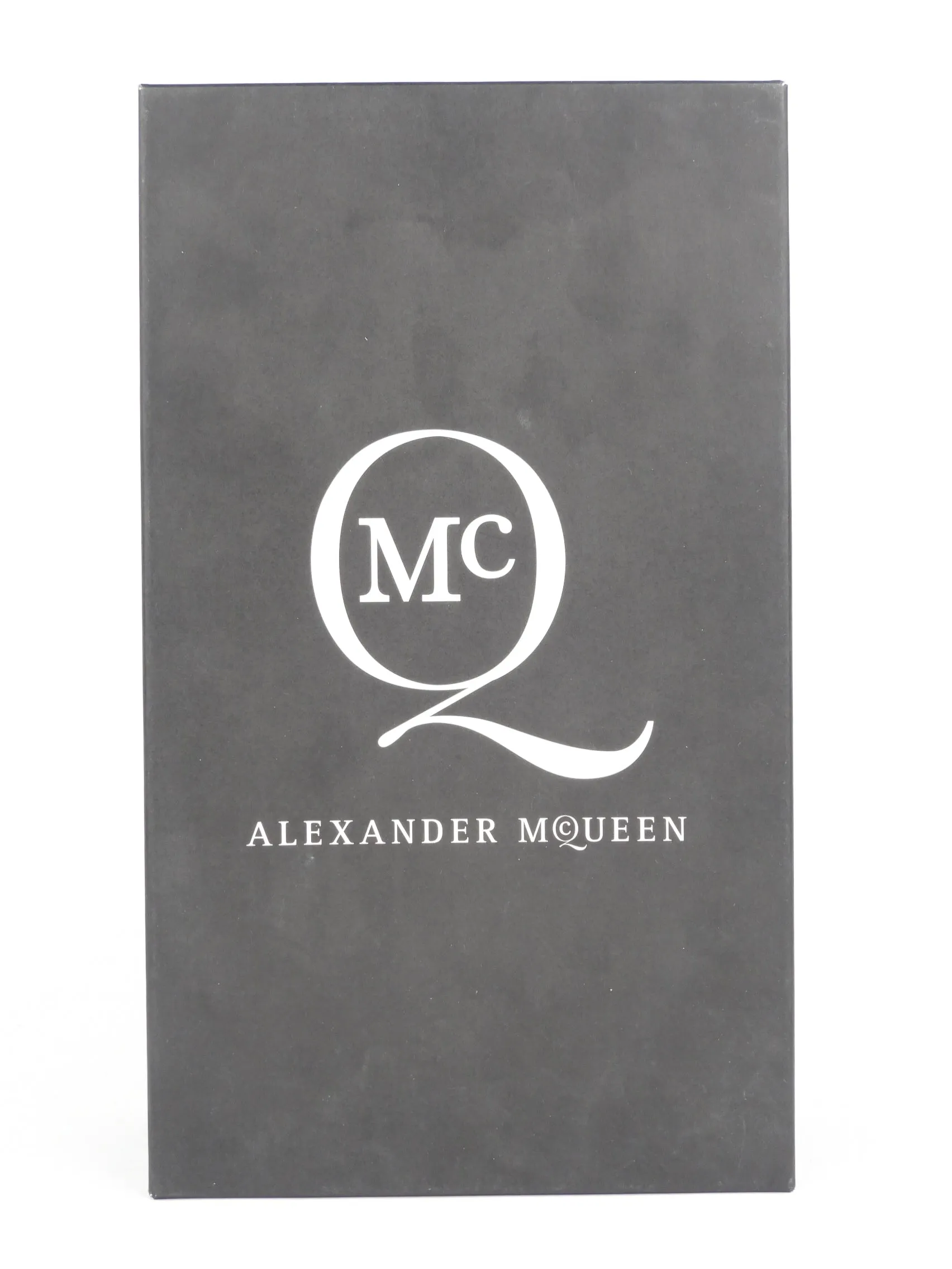 Stone Grey Leather Ada Punk Pointed Flats by McQ Alexander McQueen - Size 37