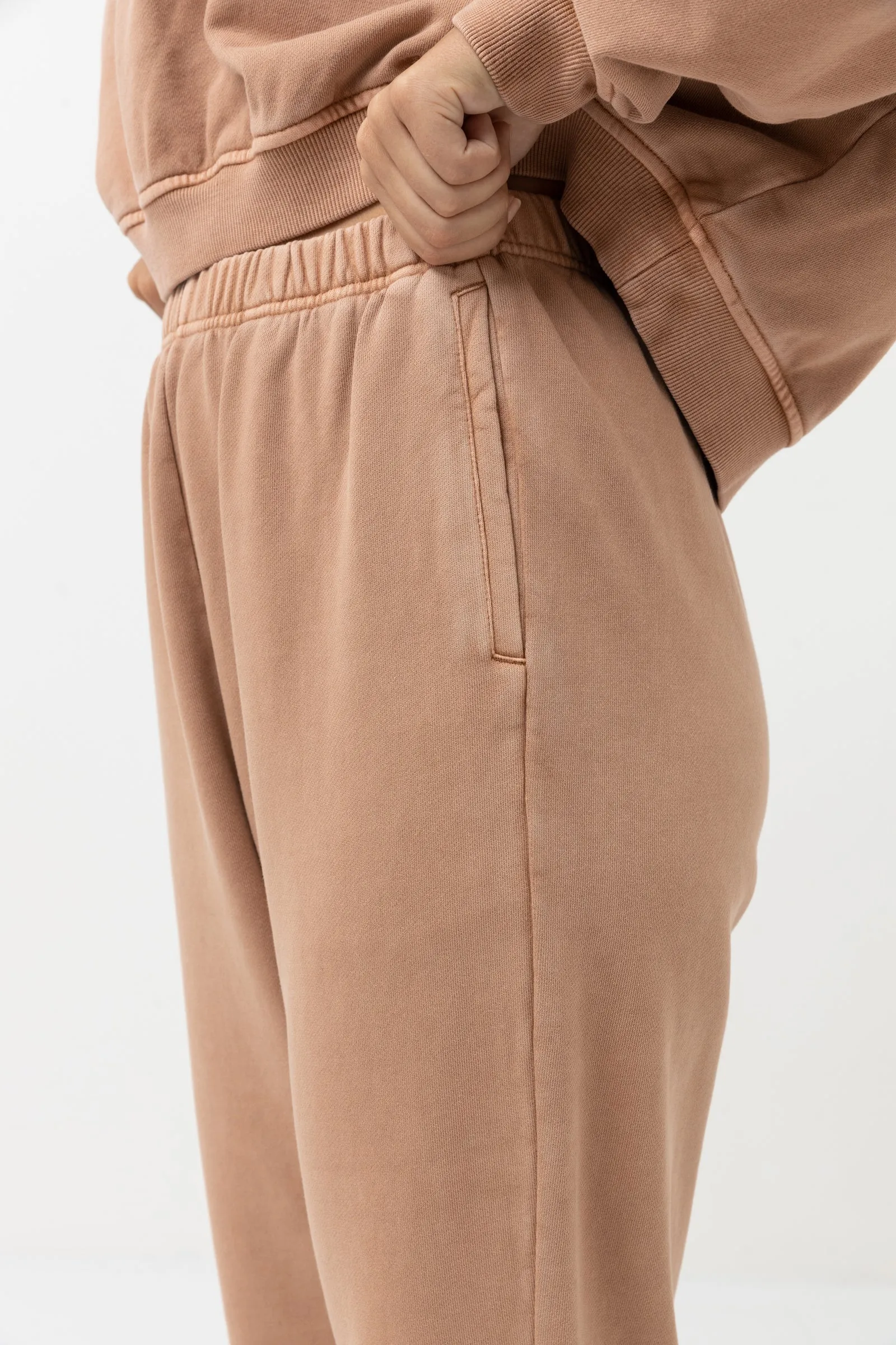 Stylish Caramel Stacked Track Pant