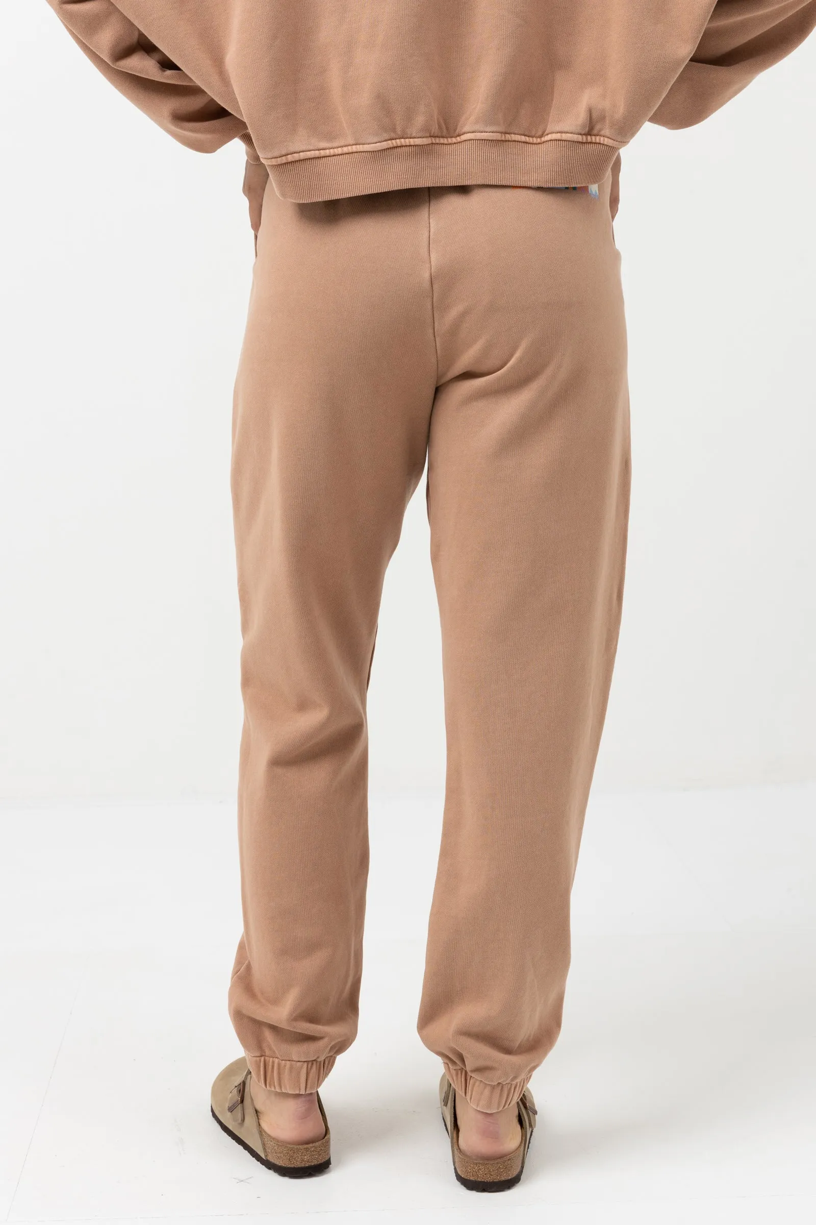 Stylish Caramel Stacked Track Pant