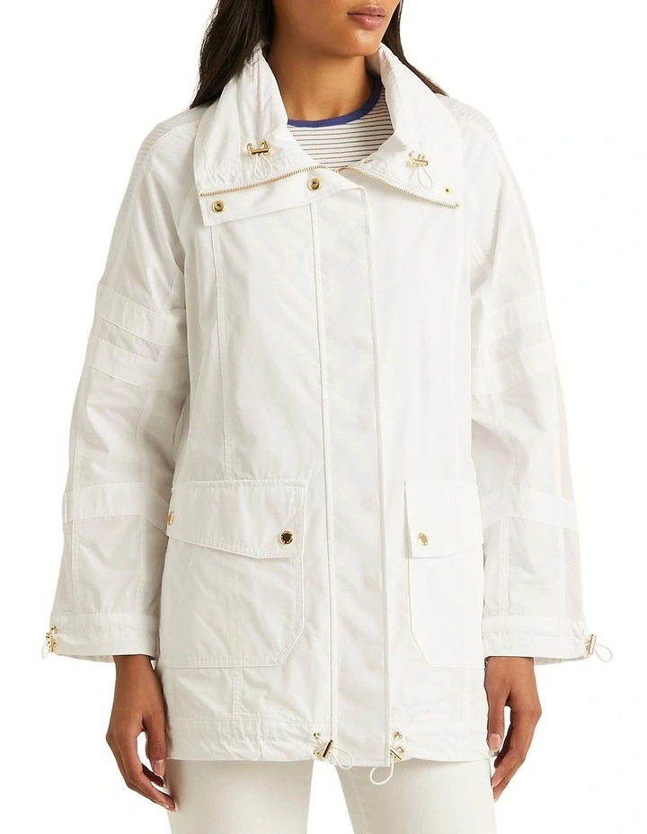 Taffeta Windbreaker in White