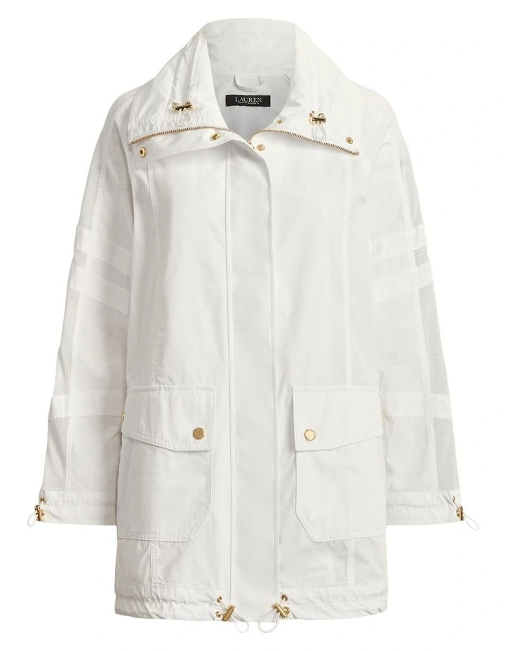 Taffeta Windbreaker in White