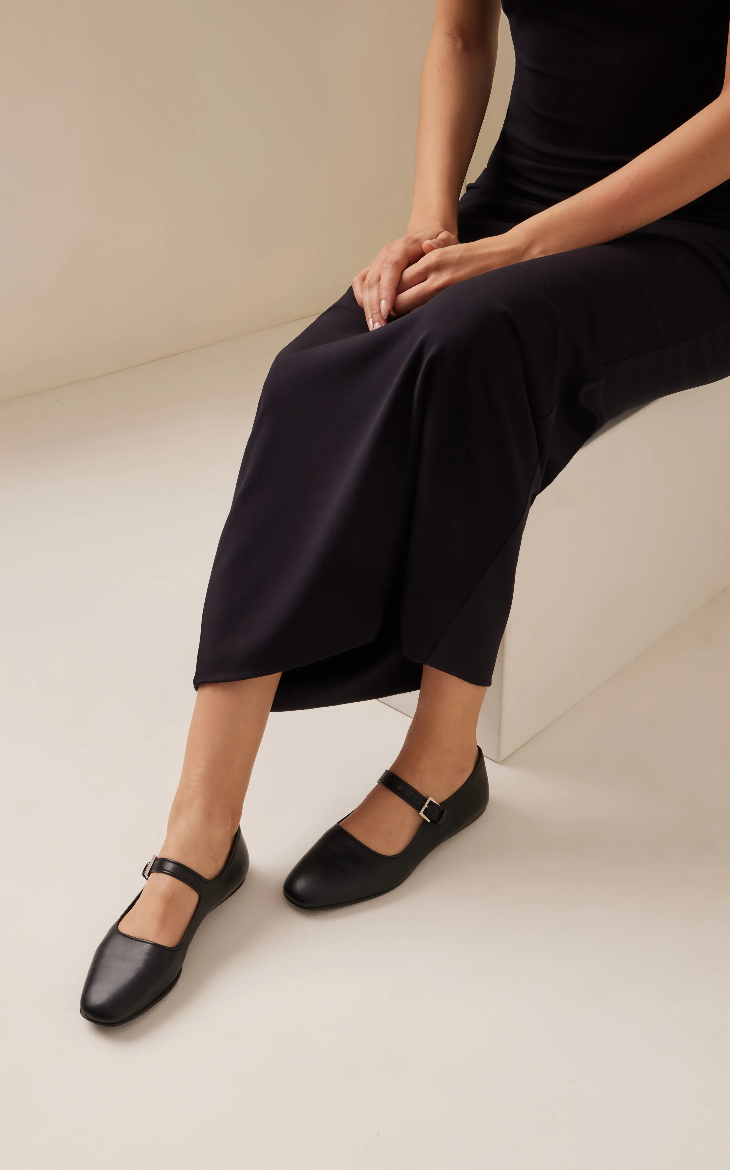 The Row Ava Leather Flats