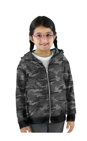 Toddler Vintage Camo Fleece Zip Hoodie - Made in USA.