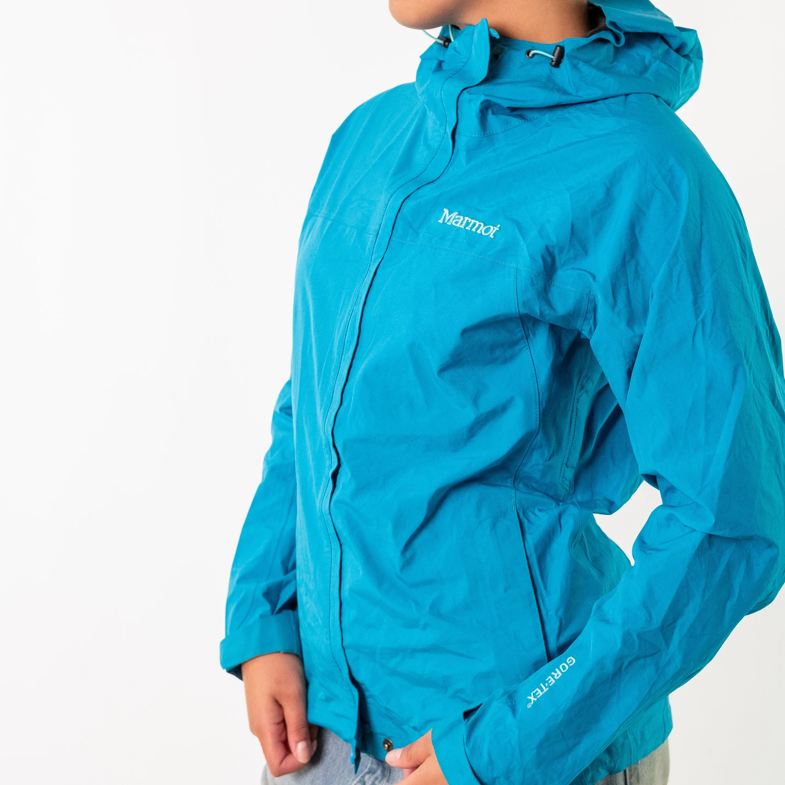 Turquoise y2ks Marmot Light Rain Jacket (M)