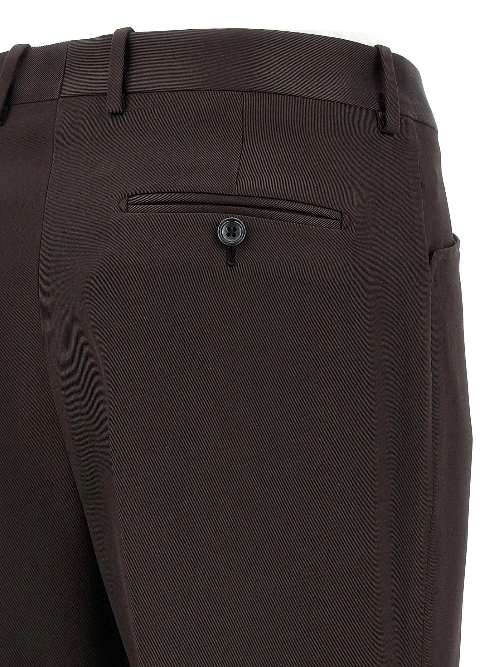 Twill Pants Brown