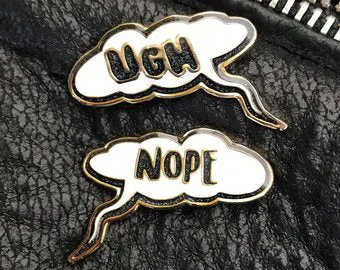 Ugh / Nope Pin Set