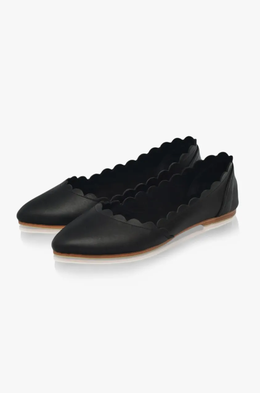 Valentina Leather Ballet Flats - Shop Now!