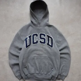 Vintage Russel Athletic UCSD Grey Hoodie - M