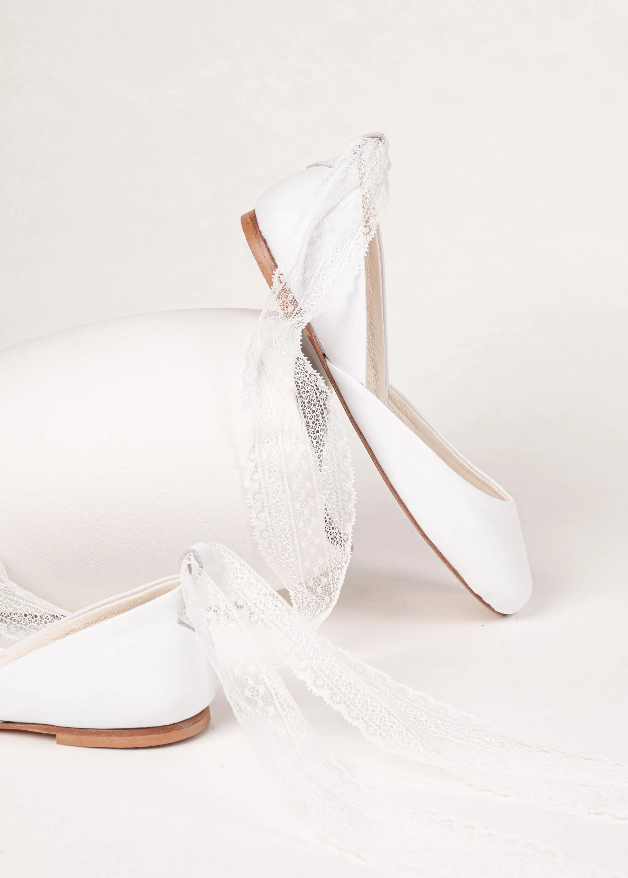 White Luna Ballet Flats