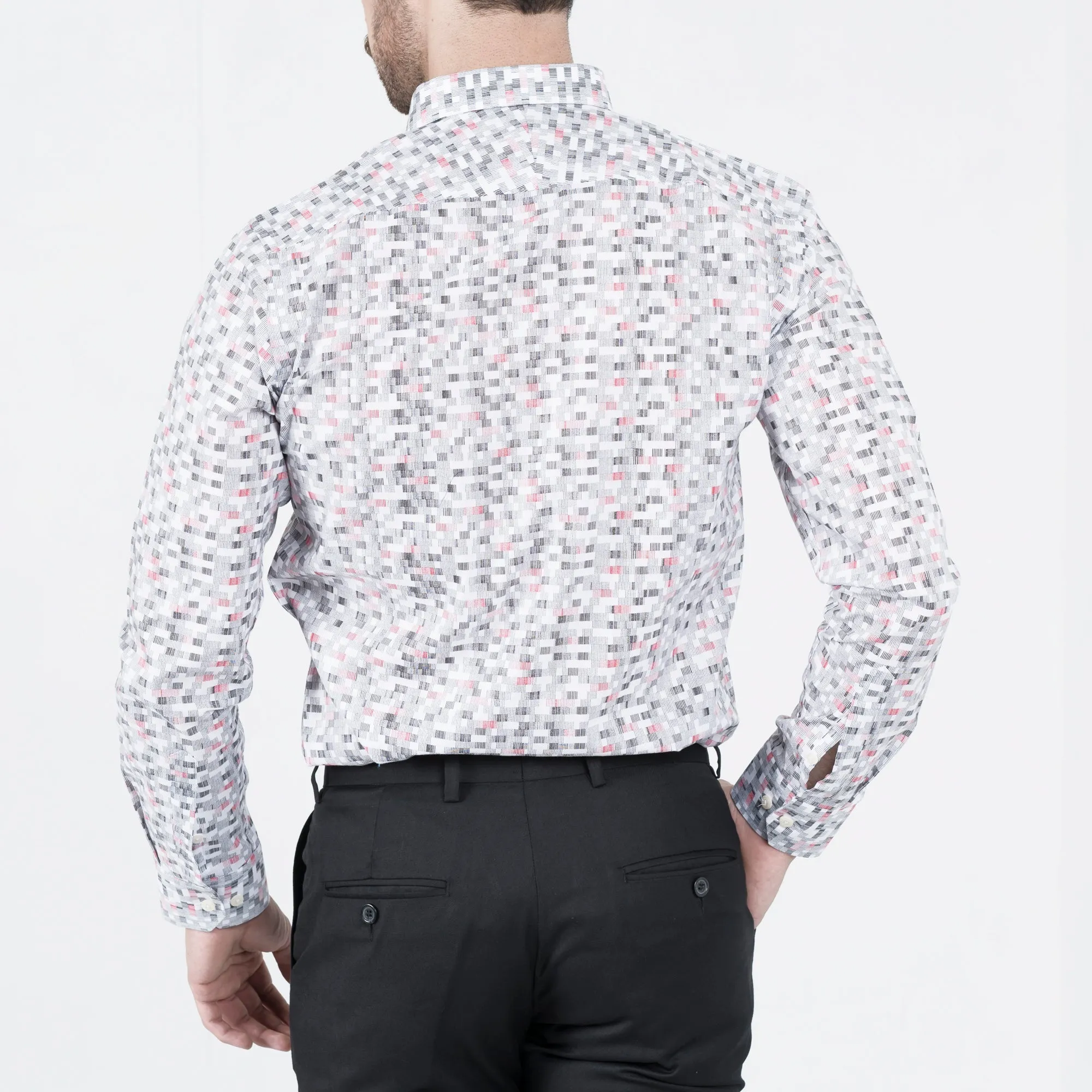 White Noise Button-Up Shirt