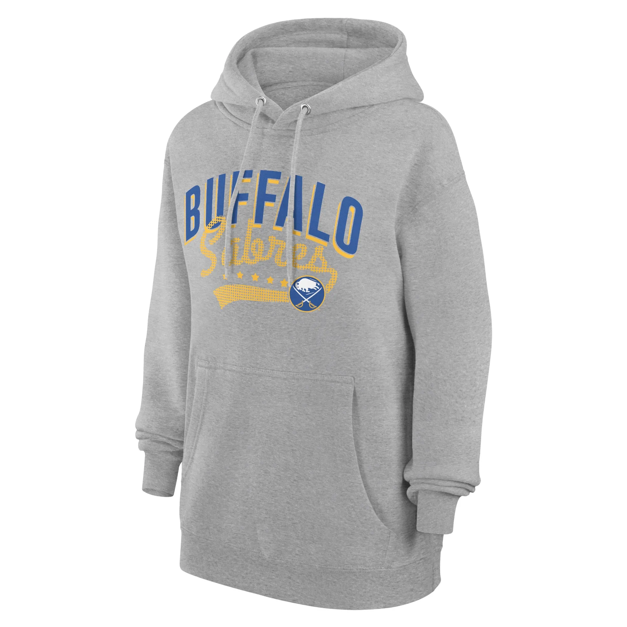 Women's Buffalo Sabres  G-III 4Her by Carl Banks Gray Filigree Logo Pullover Hoodie