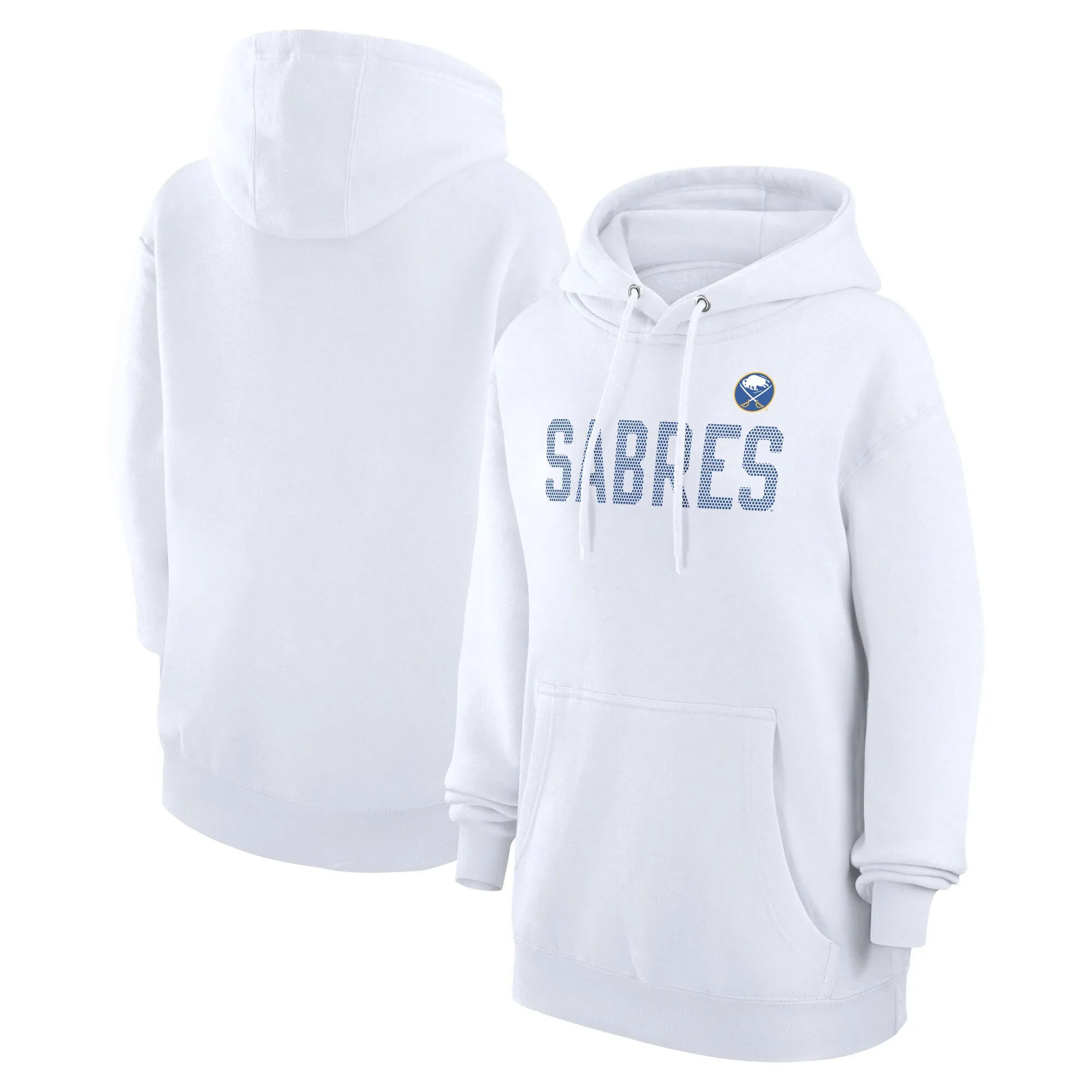 Women's Buffalo Sabres  G-III 4Her by Carl Banks White Dot Print Pullover Hoodie