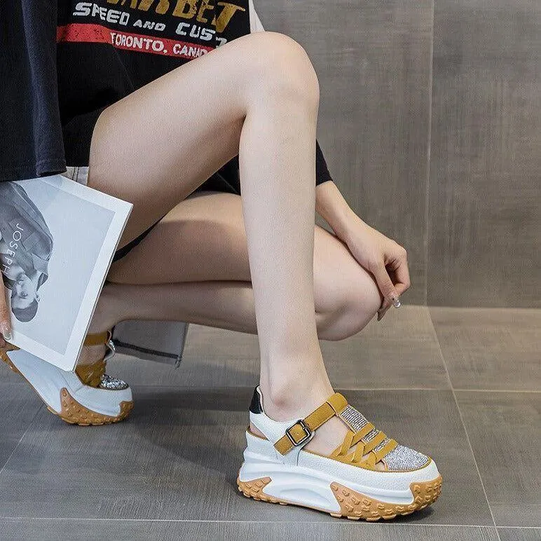 Women's Chunky Sneakers and Platform Sandals for Casual Wear - FC1212