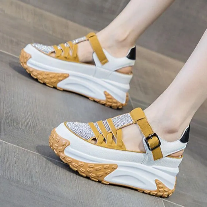 Women's Chunky Sneakers and Platform Sandals for Casual Wear - FC1212