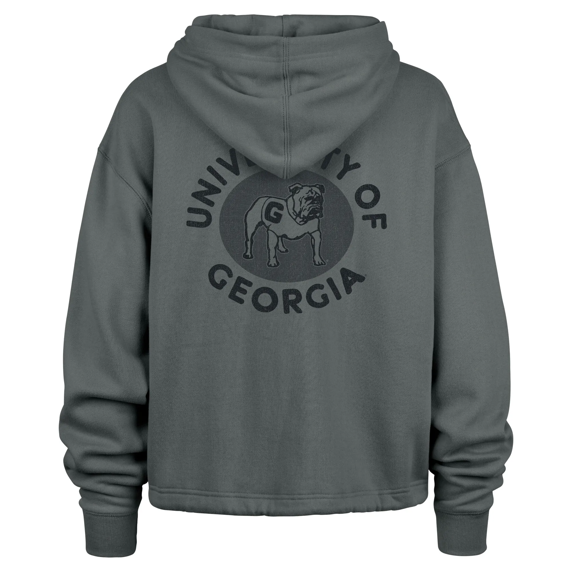 Women's '47  Gray Georgia Bulldogs Luminance Dot Venice Pullover Hoodie