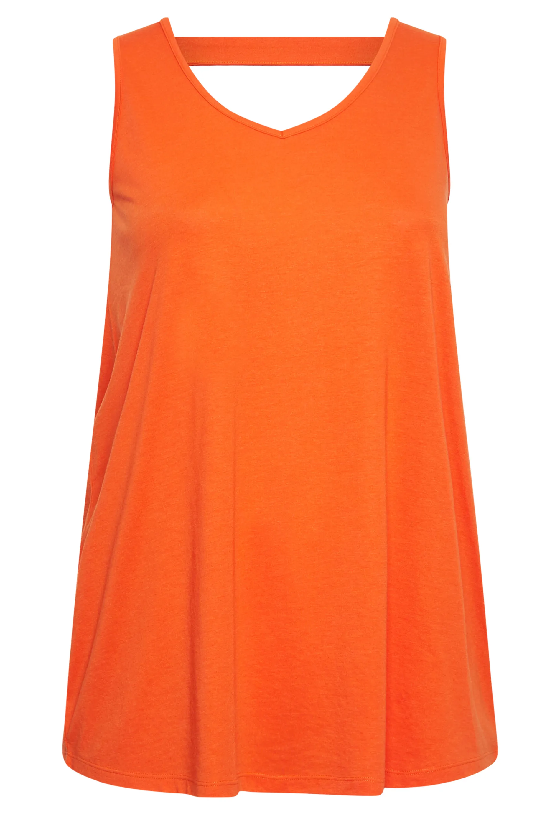 YOURS Curve Orange Bar Back Vest Top