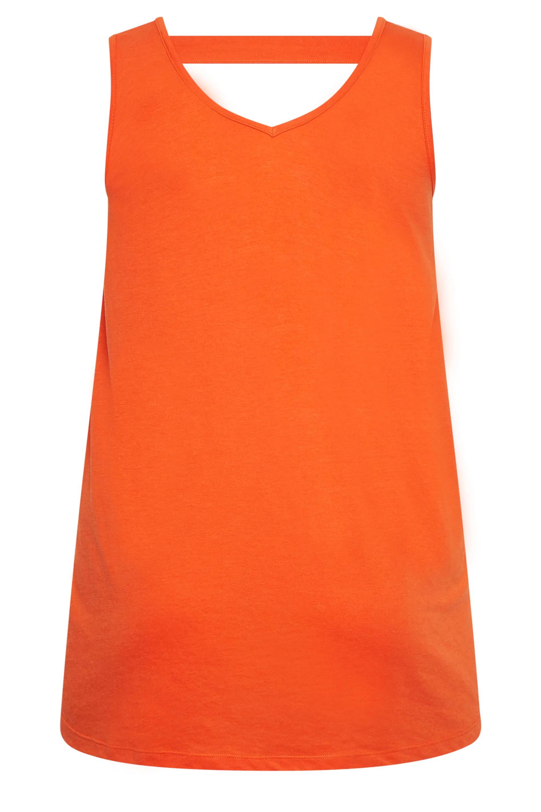 YOURS Curve Orange Bar Back Vest Top