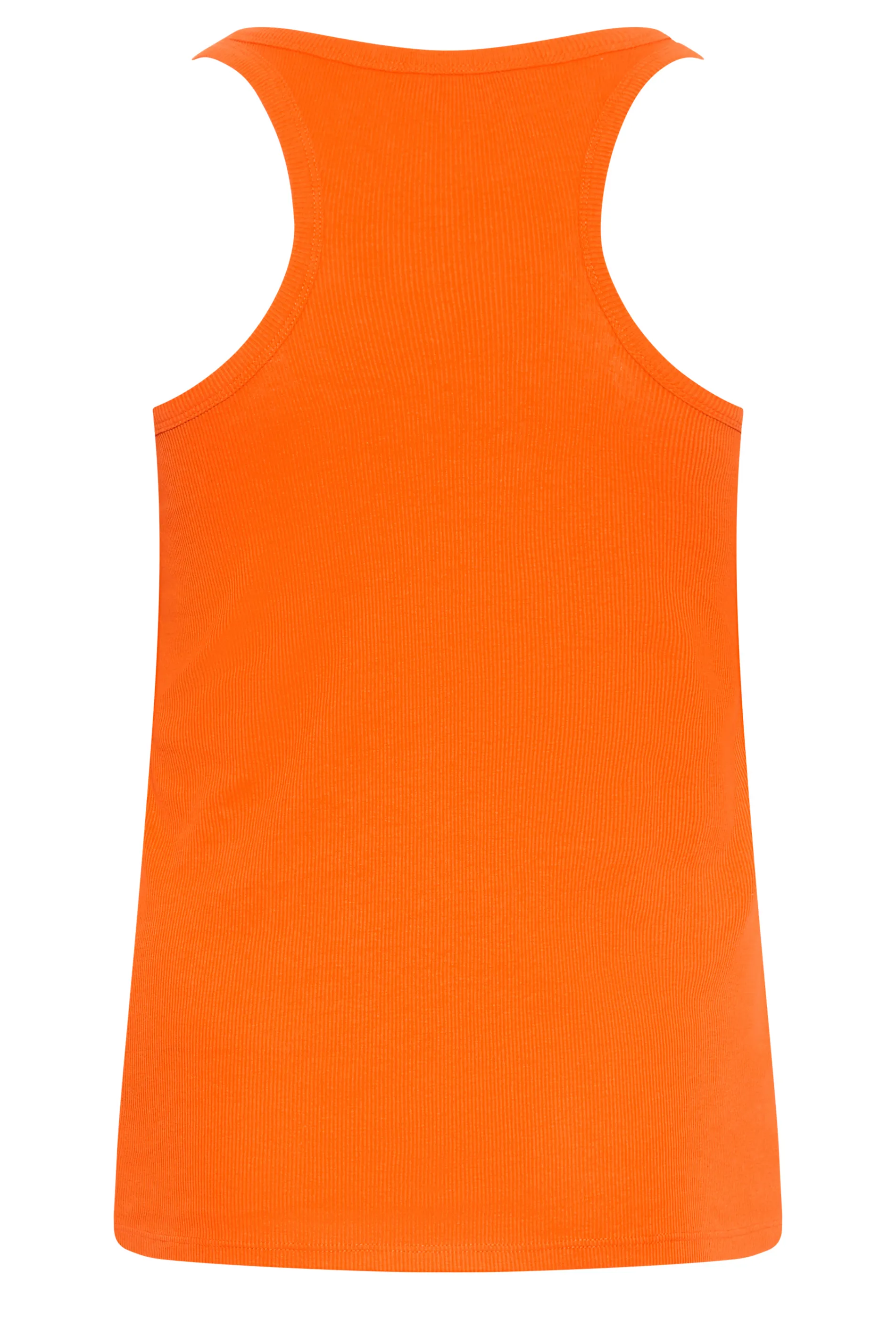 YOURS Curve Orange Racer Back Vest Top