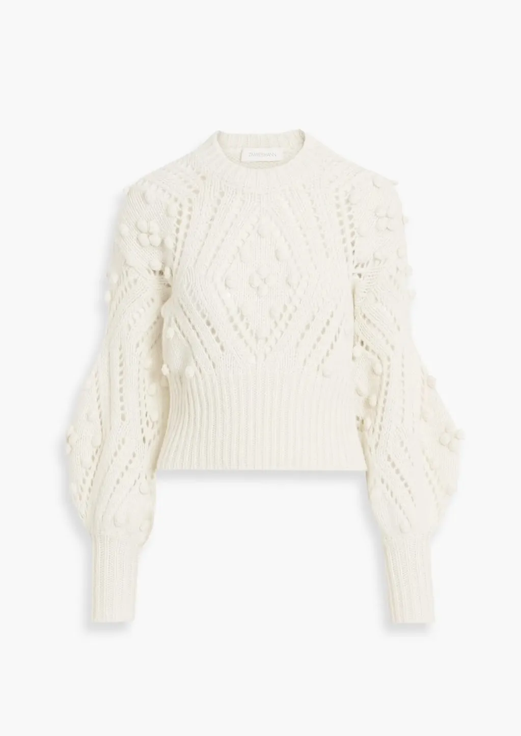 Zimmermann Ribbed V-neck and Crew Neck Wool Tops